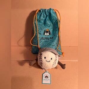 JELLYCAT Plush -AMUSEABLES SPORTS ( Baseball ) NWT & Dustbag ⚾️⚾️⚾️⚾️⚾️⚾️⚾️